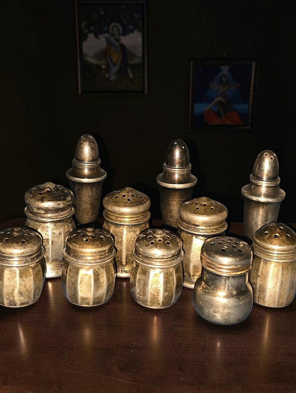 Vintage Sterling Salt and Pepper Shakers